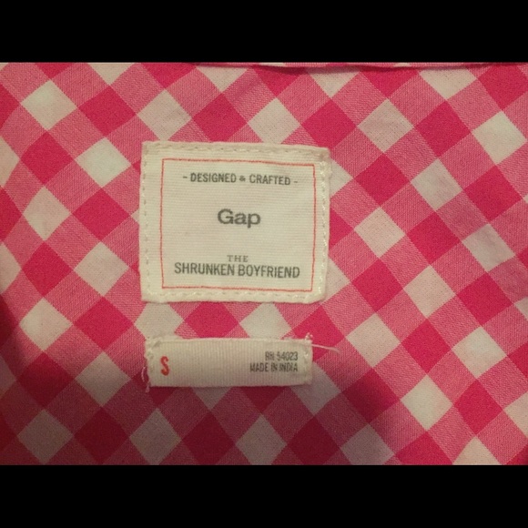 Gap Pink and White Gingham Button Down - Picture 4 of 4